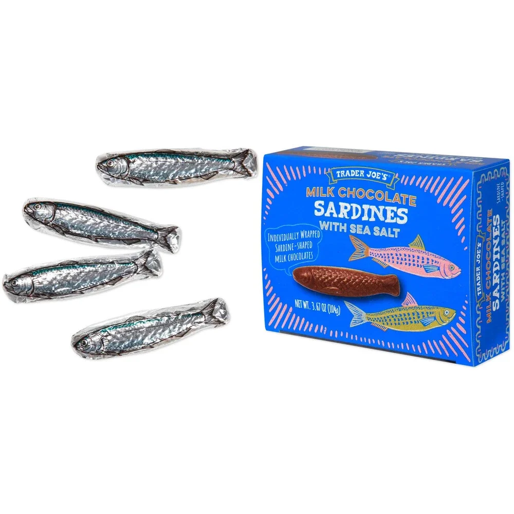 Trader Joe's — Milk Chocolate Sardines with Sea Salt